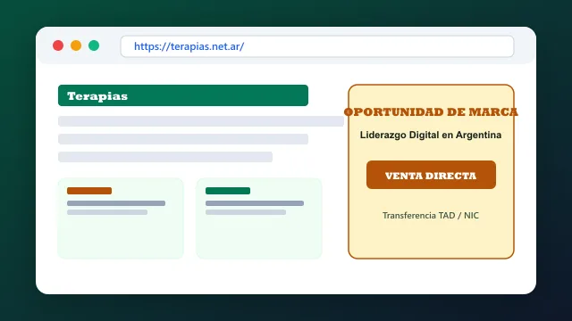 Modelo de aplicación comercial y proyectos digitales para terapias.net.ar